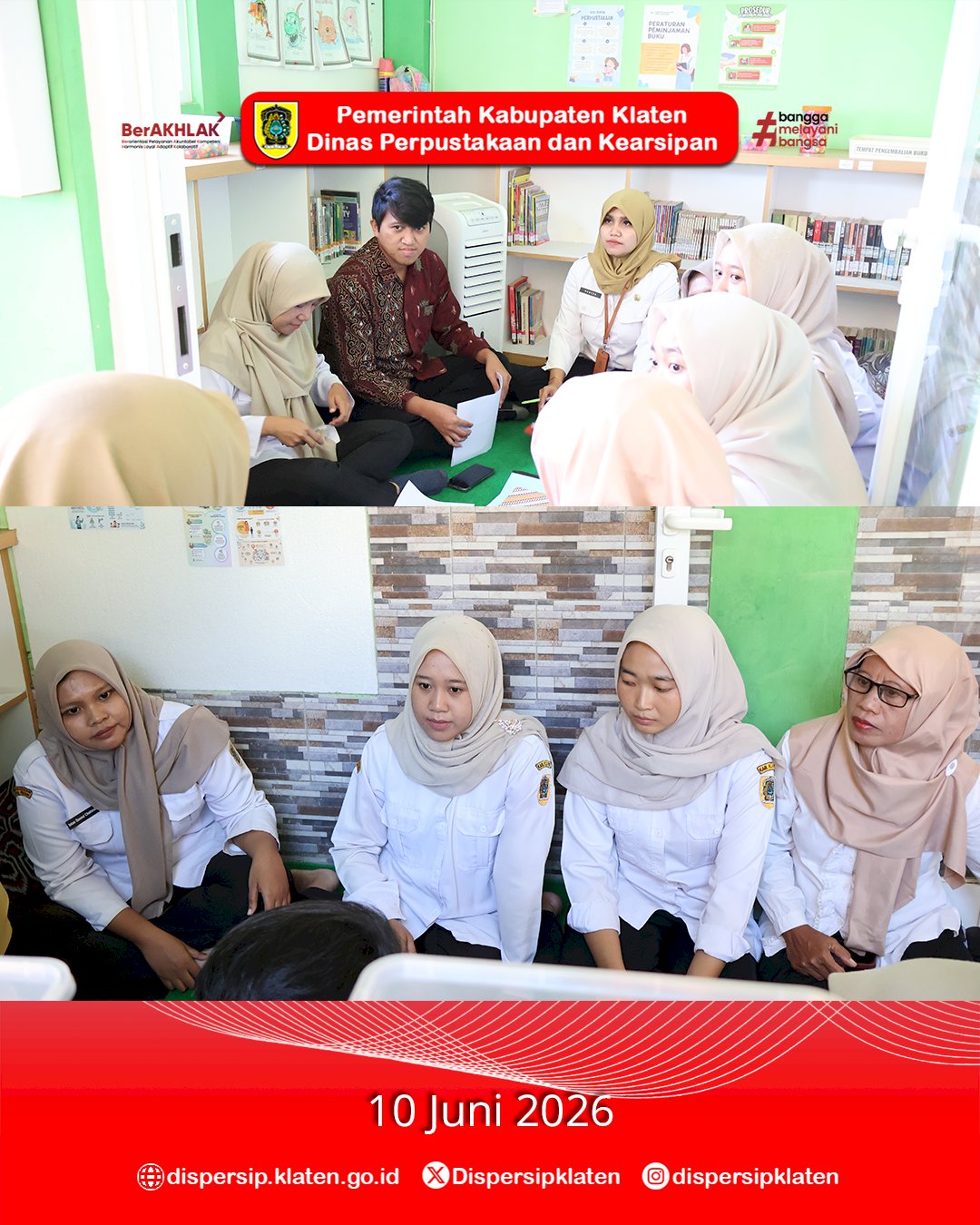 Hari Kedua Visitasi Lomba Perpustakaan Desa/Kelurahan 2026, Tim Penilai Kunjungi Desa Jebugan dan Karangan