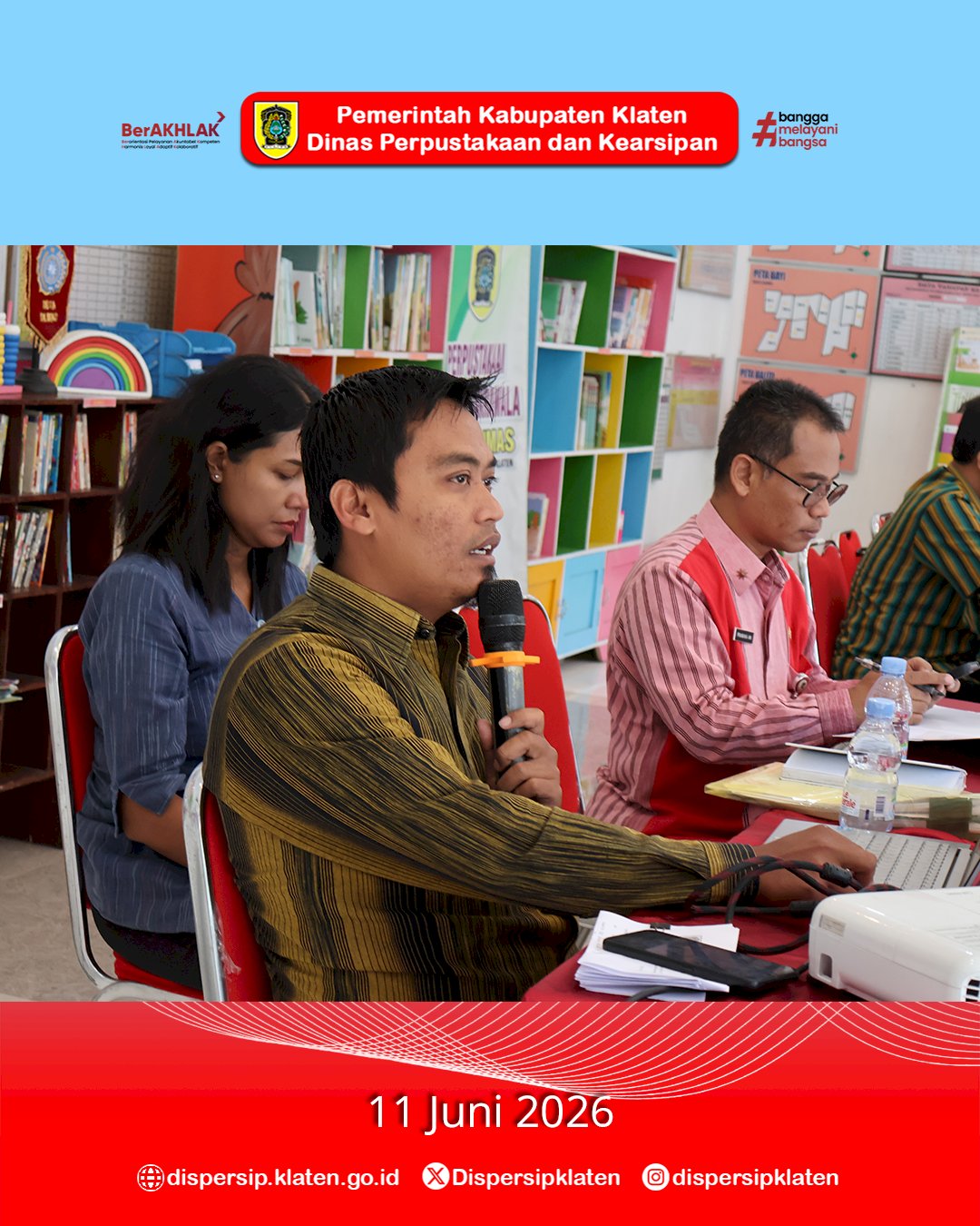Visitasi Hari Ketiga Lomba Perpustakaan Desa/Kelurahan 2026, Tim Penilai Sambangi Desa Dlimas dan Belangwetan