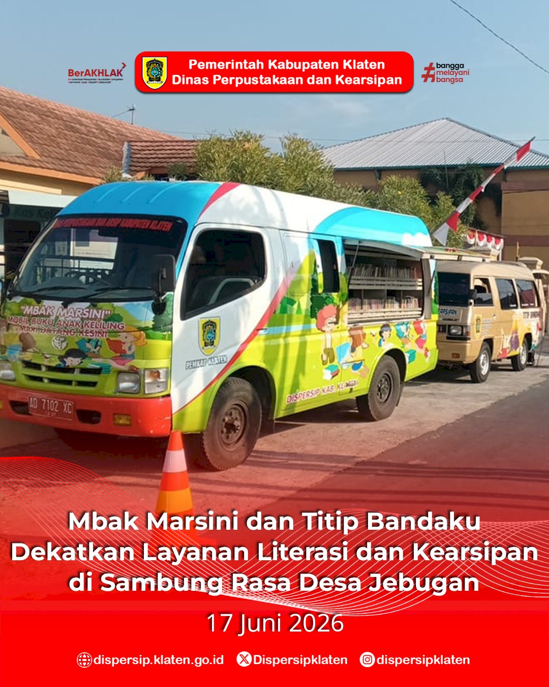 Mbak Marsini dan Titip Bandaku Dekatkan Layanan Literasi dan Kearsipan di Sambung Rasa Desa Jebugan
