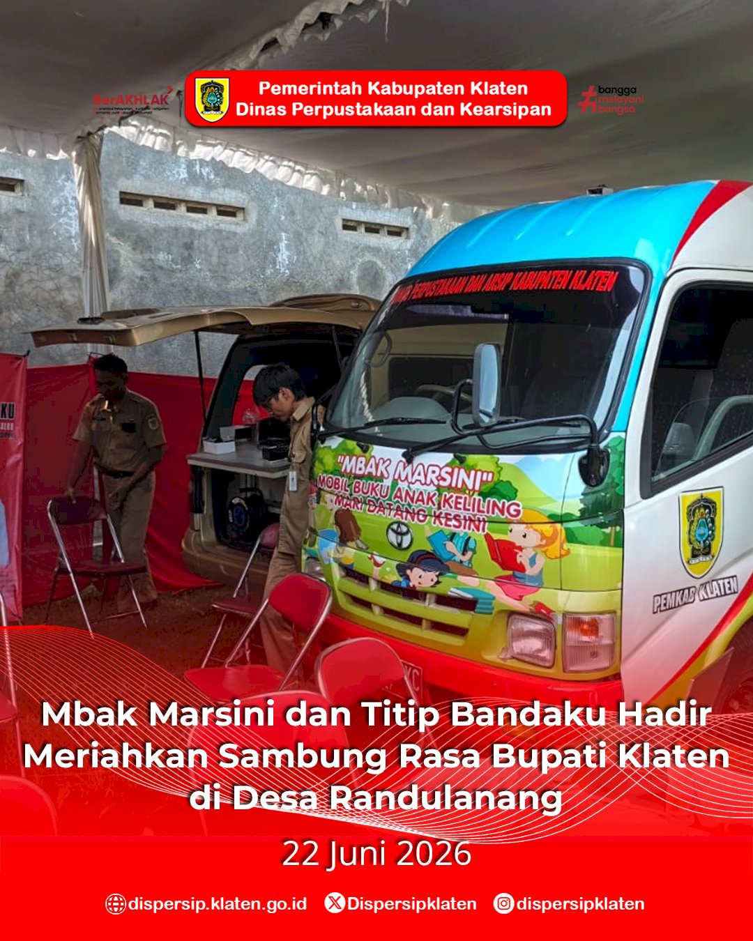Mbak Marsini dan Titip Bandaku Hadir Meriahkan Sambung Rasa Bupati Klaten di Desa Randulanang