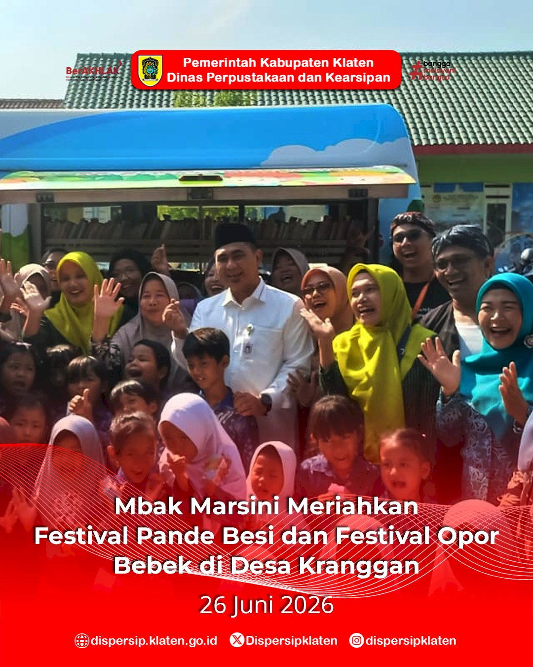 Mbak Marsini Meriahkan Festival Pande Besi dan Festival Opor Bebek di Desa Kranggan