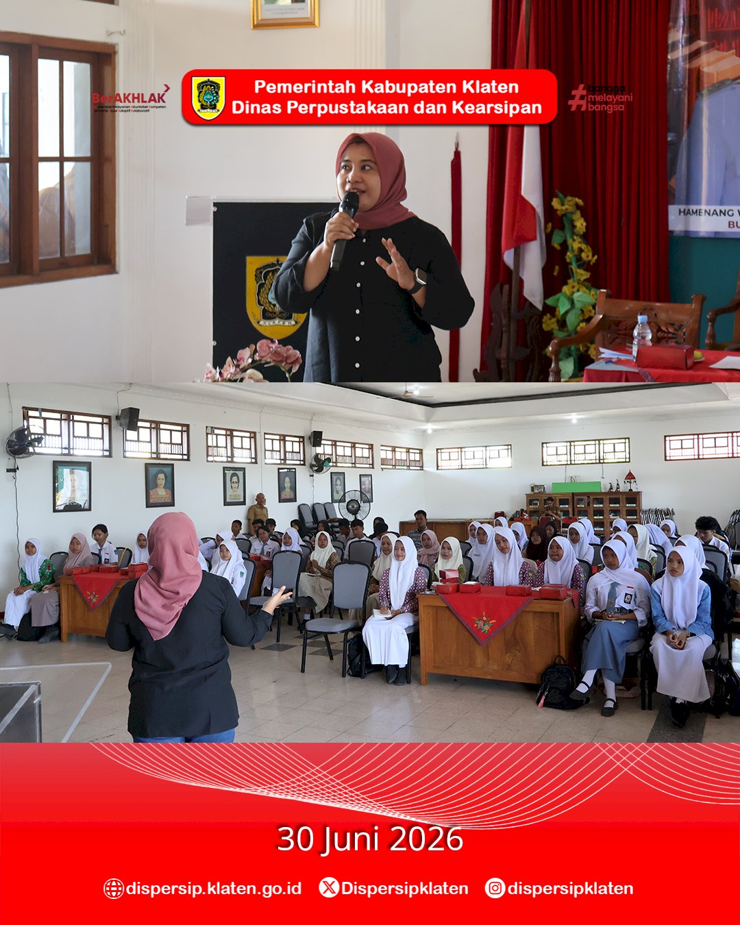 Asah Kemampuan Analisis, Dispersip Klaten Bekali Peserta Lomba Resensi Buku Tingkat SMA Sederajat Tahun 2026