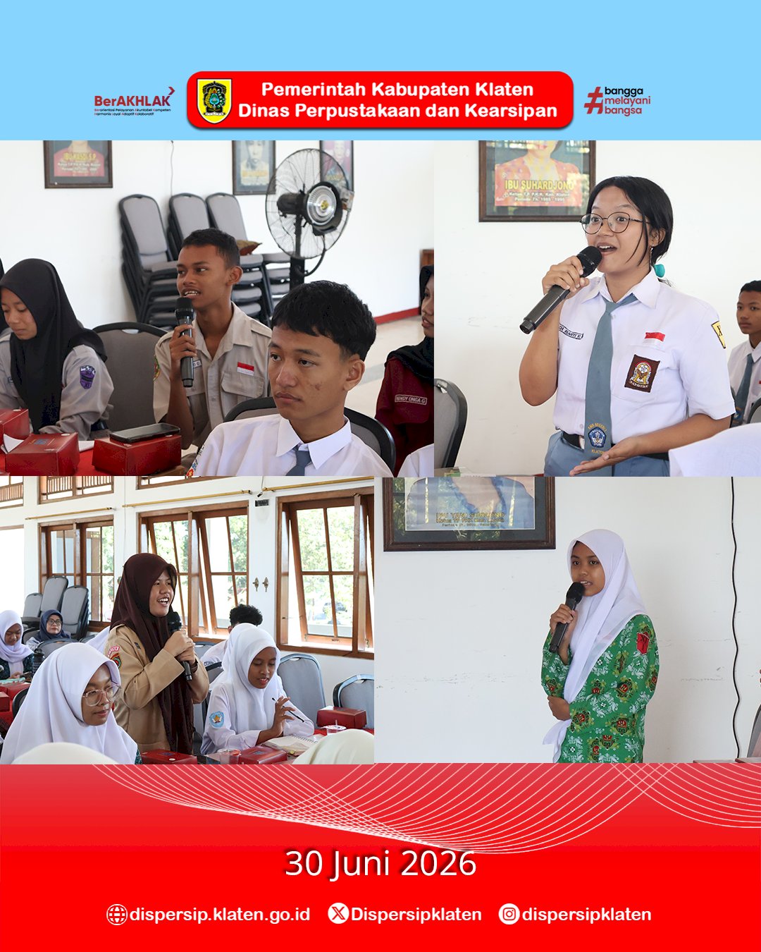 Asah Kemampuan Analisis, Dispersip Klaten Bekali Peserta Lomba Resensi Buku Tingkat SMA Sederajat Tahun 2026