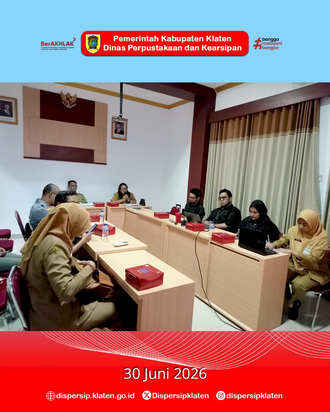 Dispersip Klaten Perkuat Sinergi Lintas Perangkat Daerah dalam Persiapan Festival Literasi Kabupaten Klaten Tahun 2026