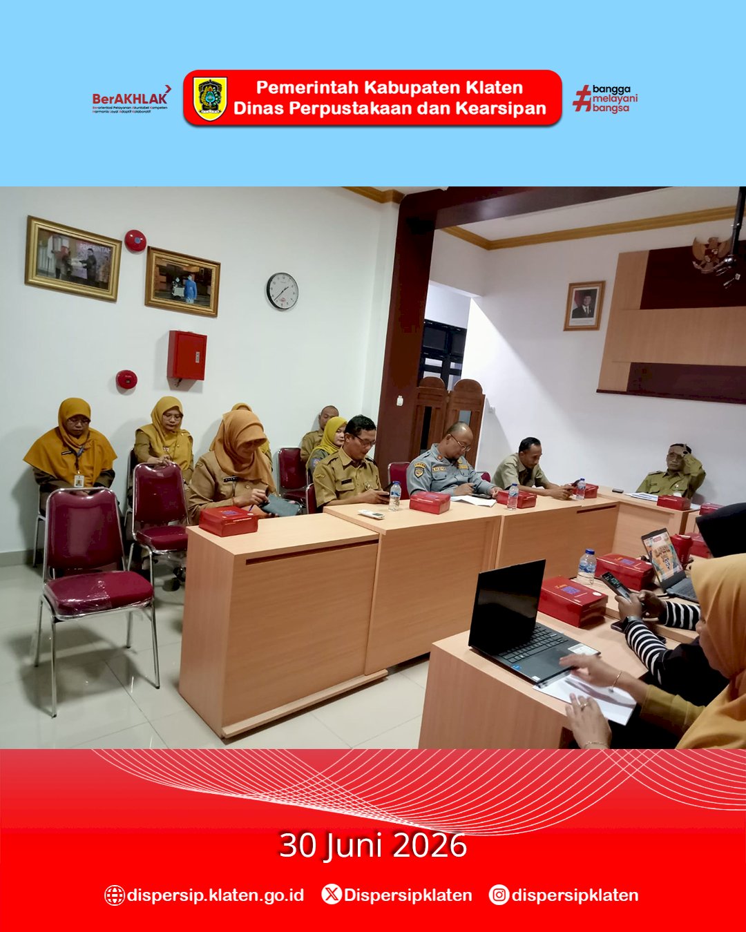 Dispersip Klaten Perkuat Sinergi Lintas Perangkat Daerah dalam Persiapan Festival Literasi Kabupaten Klaten Tahun 2026