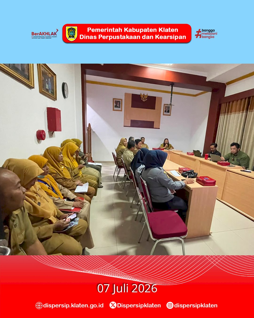 Dispersip Klaten Gelar Rakor Kedua, Matangkan Persiapan Klafiesta 2026 Bersama Lintas Perangkat Daerah