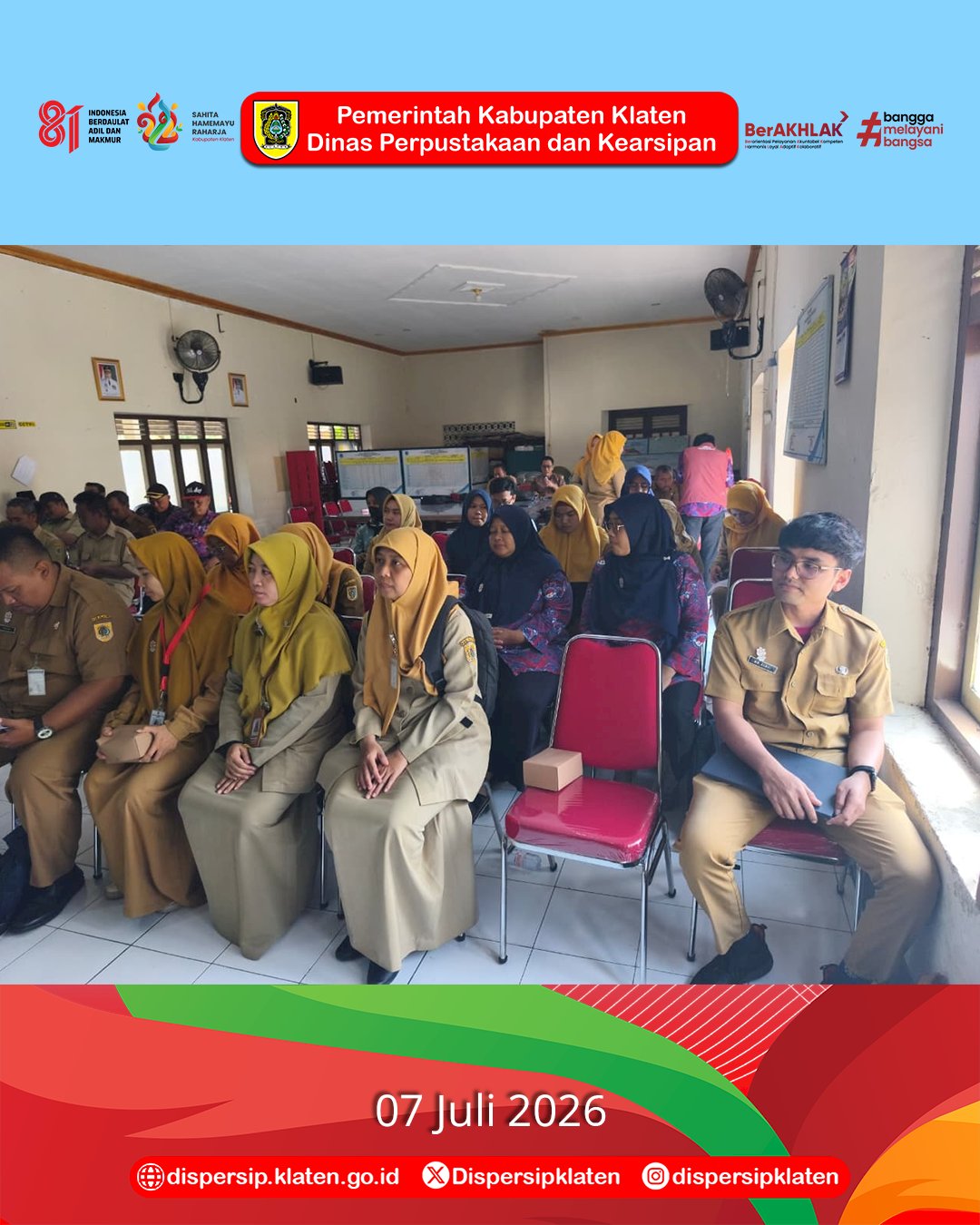 Dispersip Klaten Sosialisasikan Aplikasi SRIKANDI untuk Desa di Kecamatan Karanganom