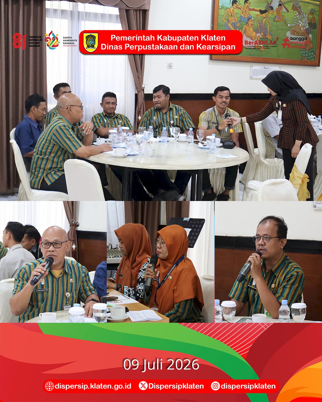 Dispersip Klaten Tingkatkan Profesionalisme ASN melalui Sosialisasi Kinerja dan Disiplin ASN