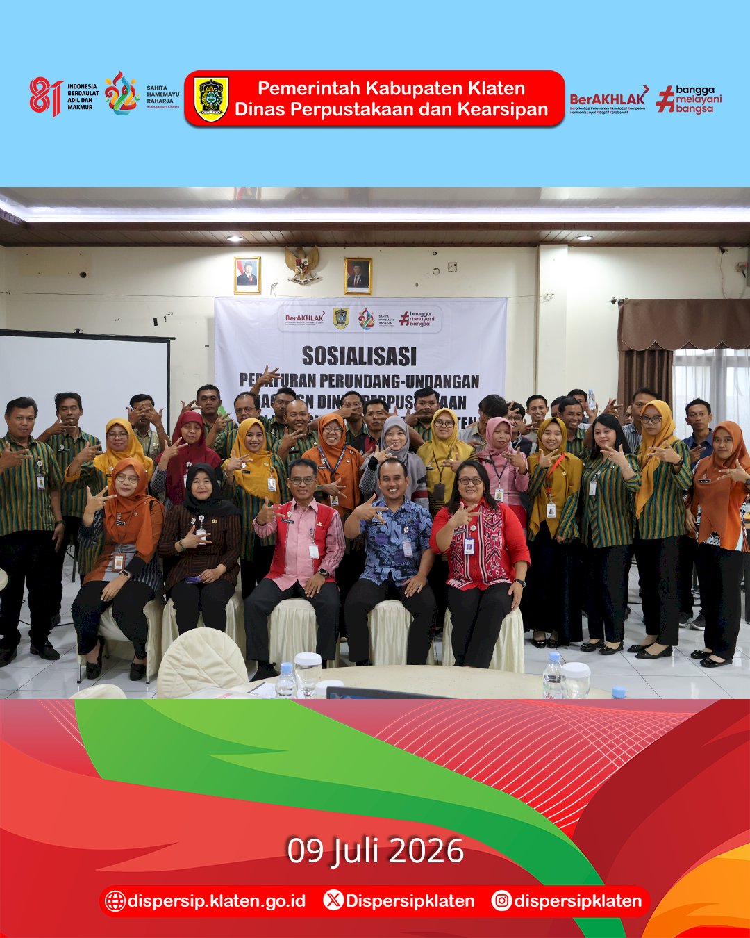 Dispersip Klaten Tingkatkan Profesionalisme ASN melalui Sosialisasi Kinerja dan Disiplin ASN