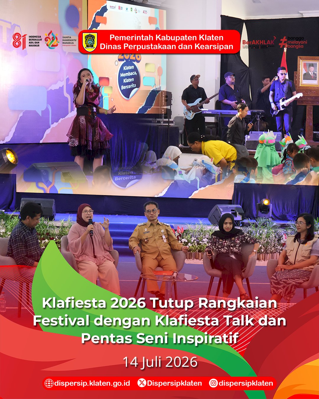 Klafiesta 2026 Tutup Rangkaian Festival dengan Klafiesta Talk dan Pentas Seni Inspiratif