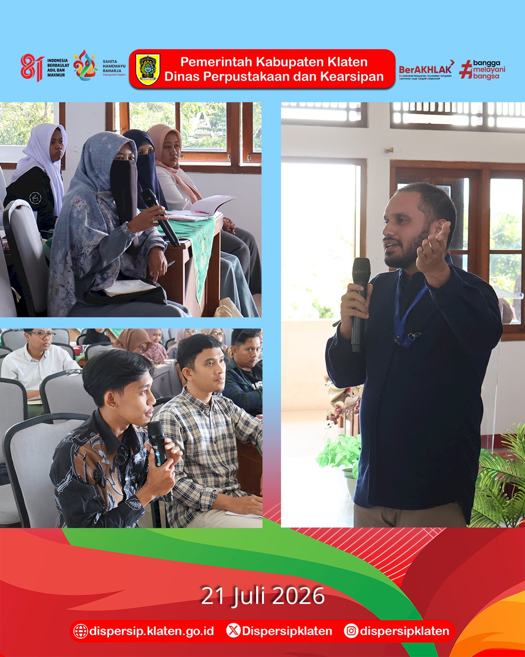 Menuju Karya Terbaik, 50 Peserta Seleksi Awal Lomba Video Konten Literasi Ikuti Pembekalan