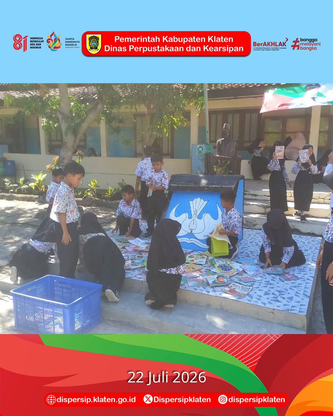 Mbak Marsini Hadir di SD Negeri 2 Sidowarno, Dorong Semangat Literasi Sejak Dini