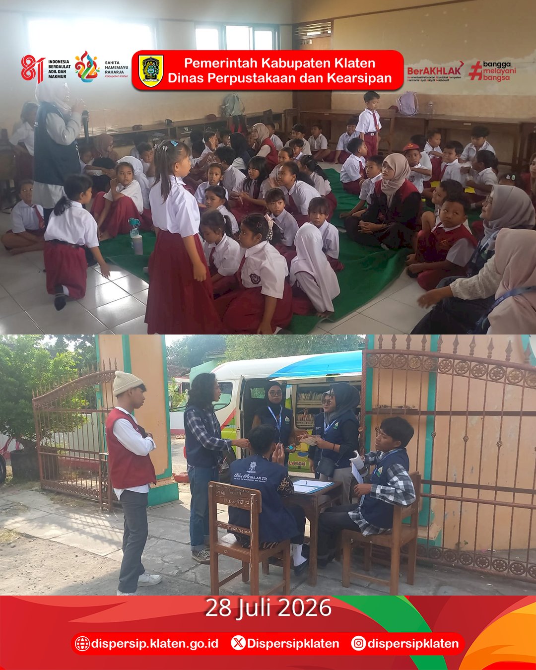 Mbak Marsini Hadir di SD Negeri 2 Karangtalun, Tumbuhkan Semangat Literasi