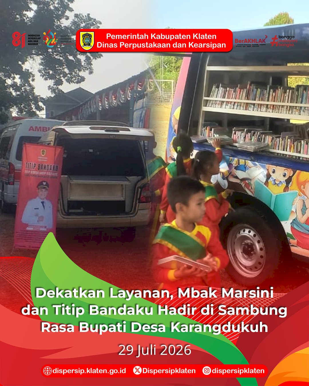 Dekatkan Layanan, Mbak Marsini dan Titip Bandaku Hadir di Sambung Rasa Bupati Desa Karangdukuh