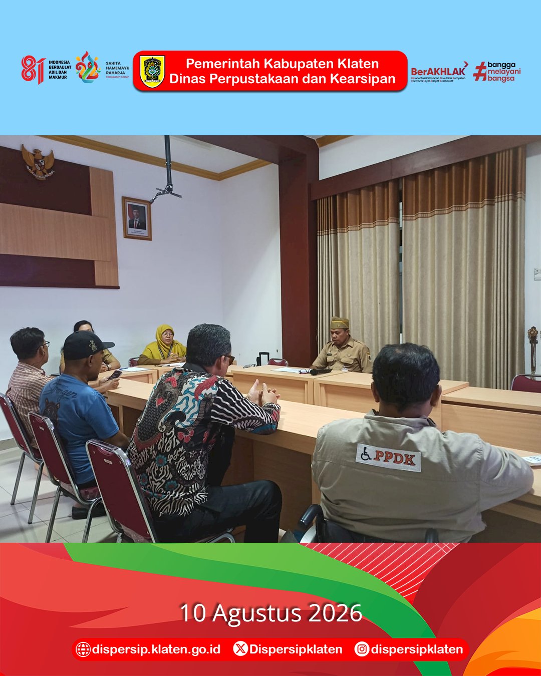Penilaian Aksesibilitas di Dispersip Klaten, Dorong Layanan Publik yang Inklusif