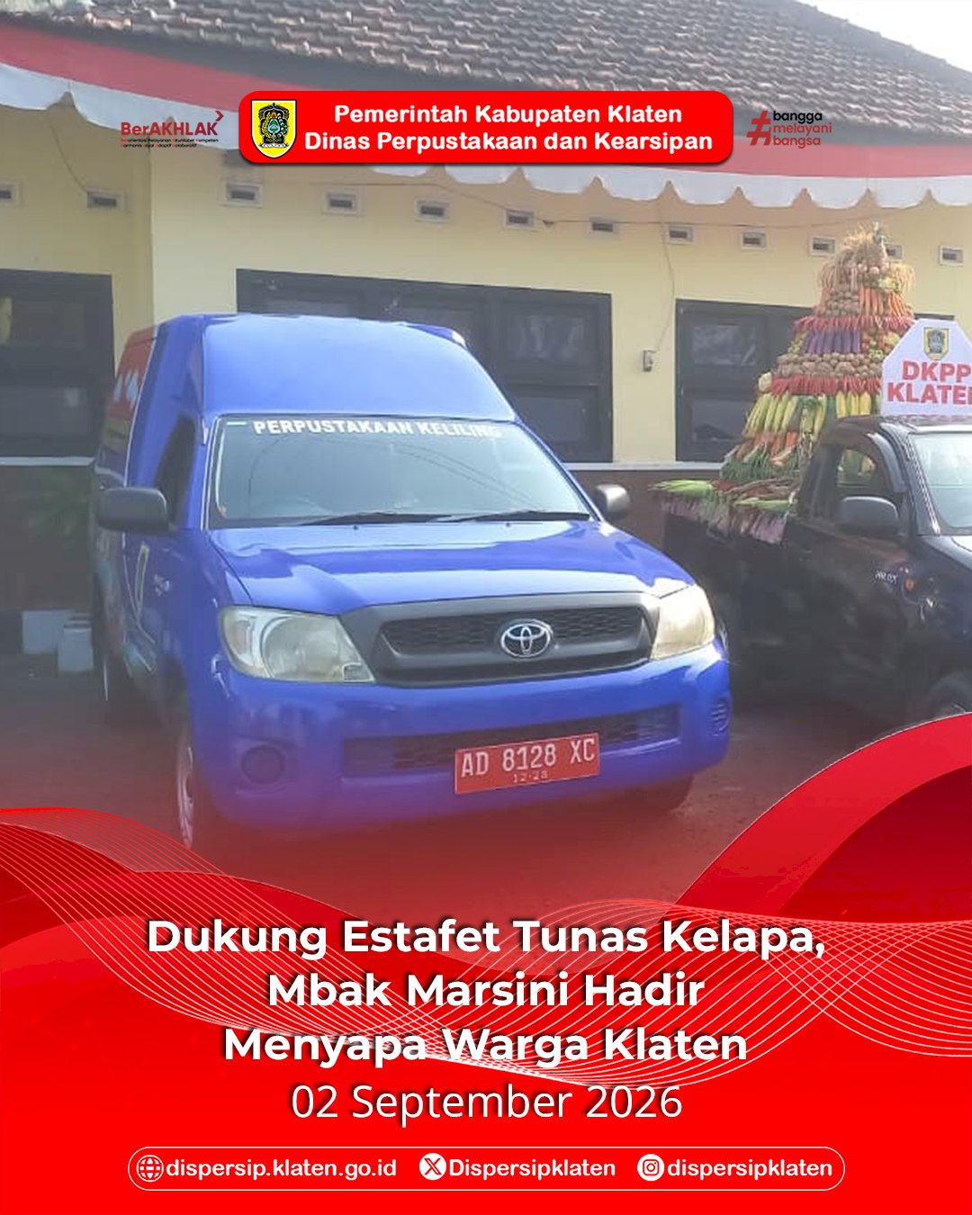 Dukung Estafet Tunas Kelapa, Layanan Mbak Marsini Hadir Menyapa Warga Klaten