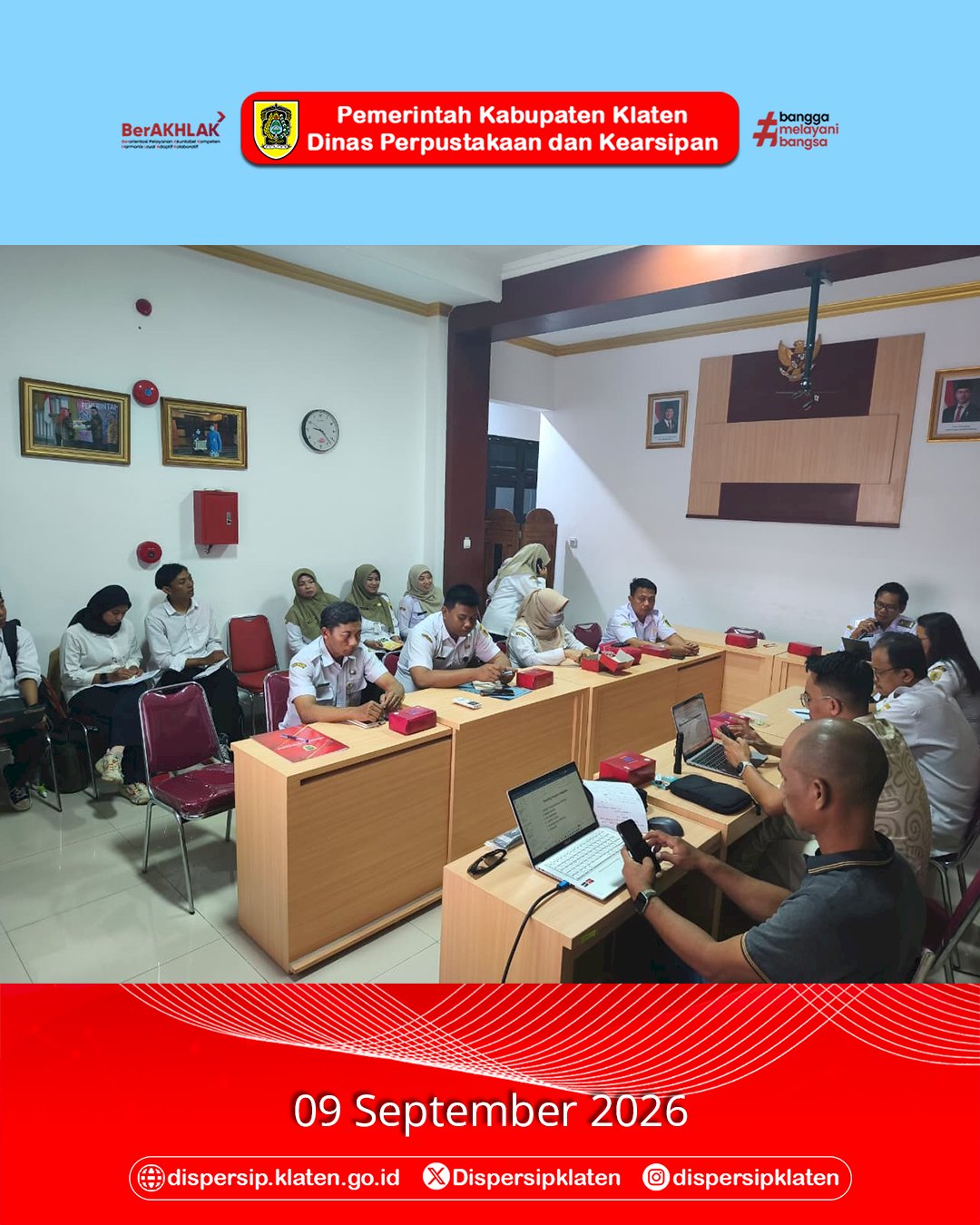 Dispersip Klaten Gelar Rapat Koordinasi Awal Pekan Literasi 2026