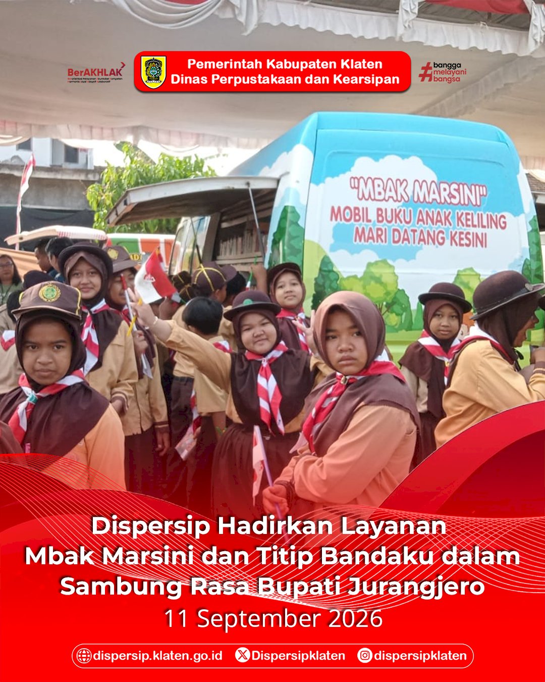 Dispersip Hadirkan Layanan Mbak Marsini dan Titip Bandaku dalam Sambung Rasa Bupati Klaten di Jurangjero