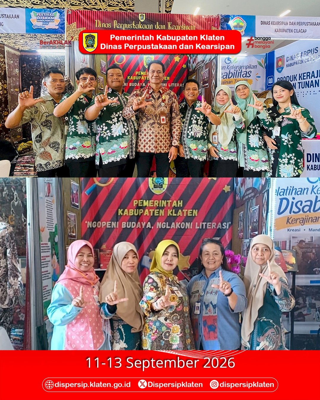 Dispersip Klaten Hadir dalam Festival Literasi Jawa Tengah 2026