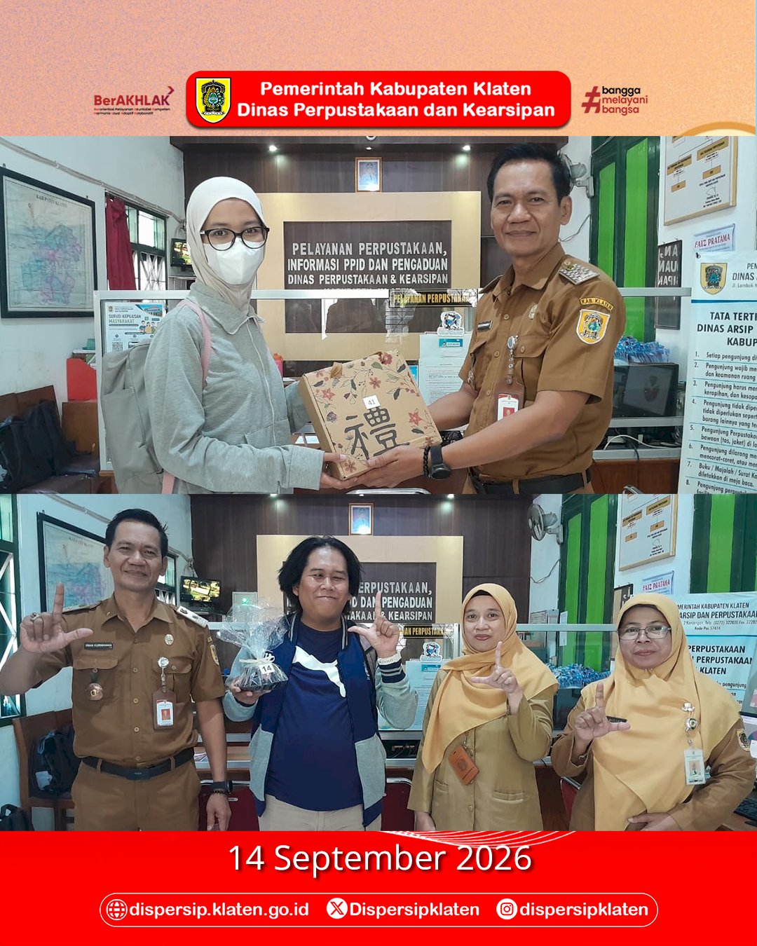 Semarak Hari Kunjung Perpustakaan, Selamat kepada Para Penerima Souvenir