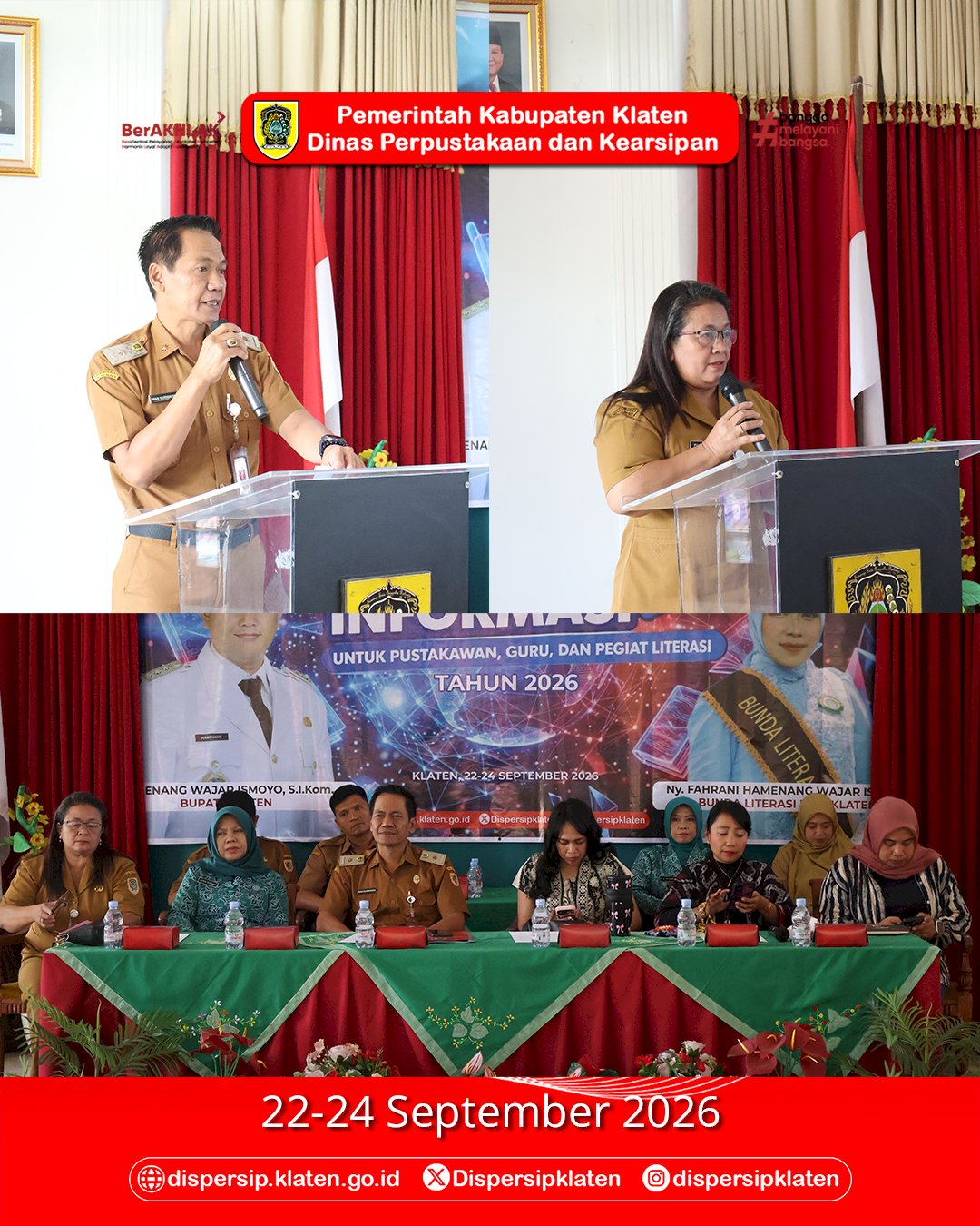 Dari Informasi Menjadi Pengetahuan, Dispersip Klaten Gelar Bimtek Literasi Informasi