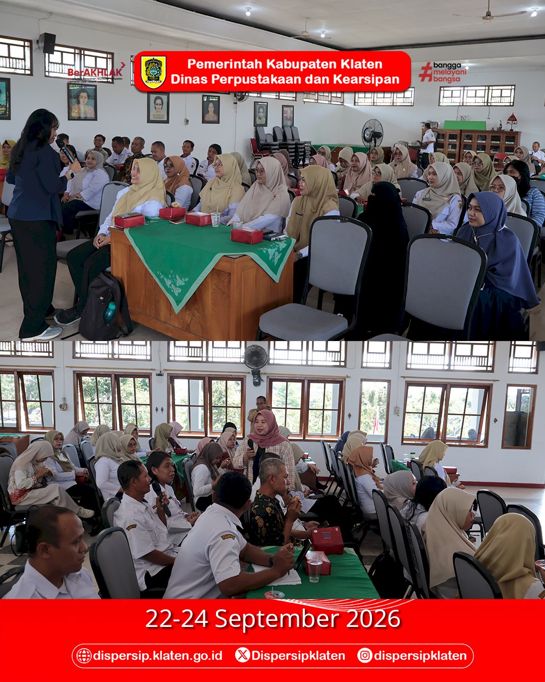 Dari Informasi Menjadi Pengetahuan, Dispersip Klaten Gelar Bimtek Literasi Informasi