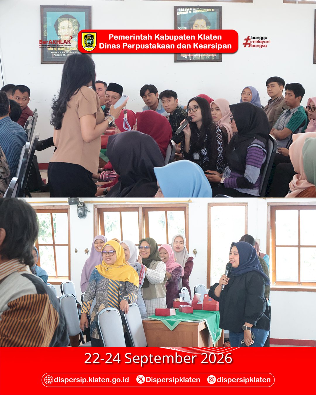 Dari Informasi Menjadi Pengetahuan, Dispersip Klaten Gelar Bimtek Literasi Informasi