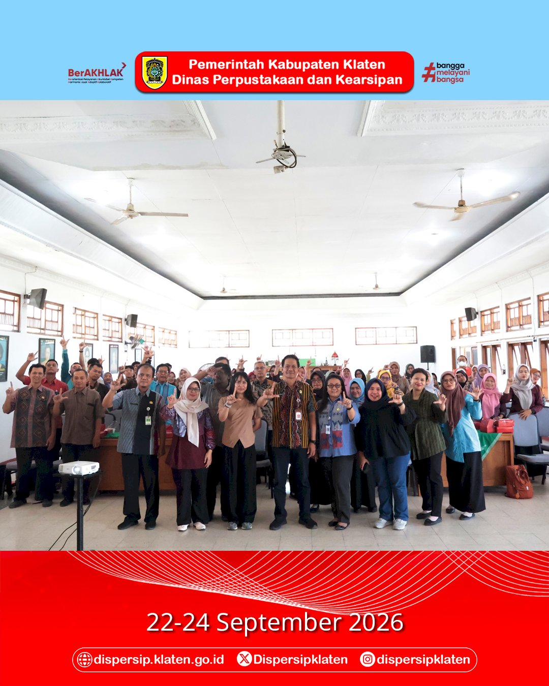 Dari Informasi Menjadi Pengetahuan, Dispersip Klaten Gelar Bimtek Literasi Informasi