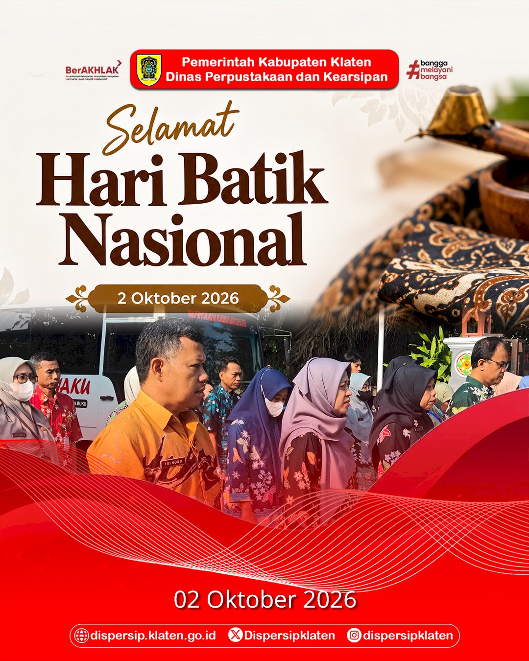 Selamat Hari Batik Nasional 2026 : Lestarikan Warisan Budaya, Bangga Berkain Batik