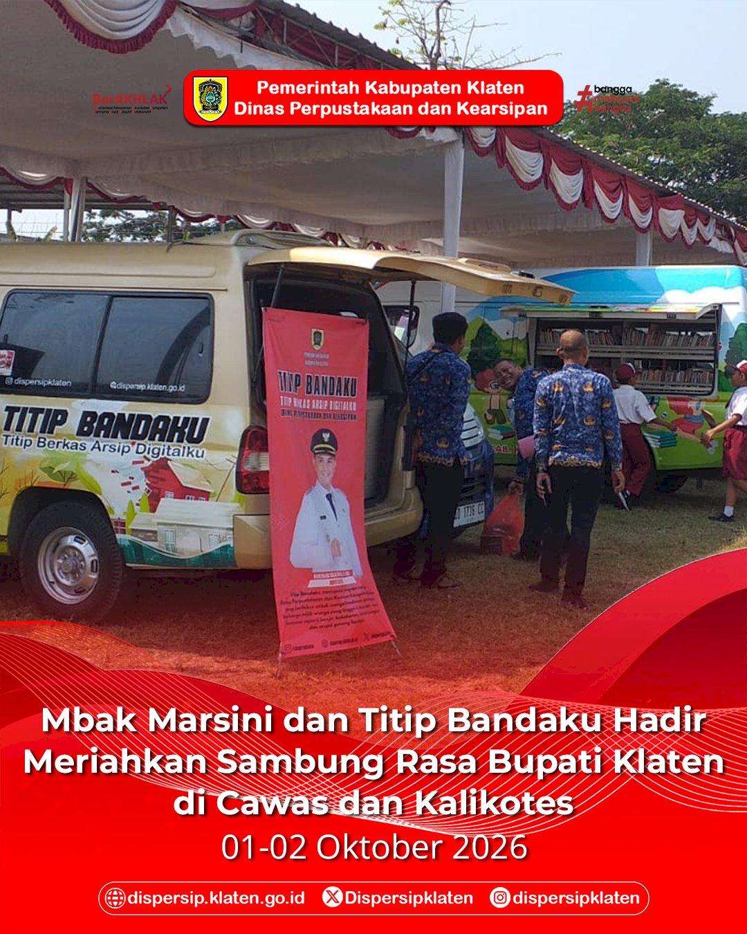 Mbak Marsini dan Titip Bandaku Hadir Meriahkan Sambung Rasa Bupati Klaten di Cawas dan Kalikotes