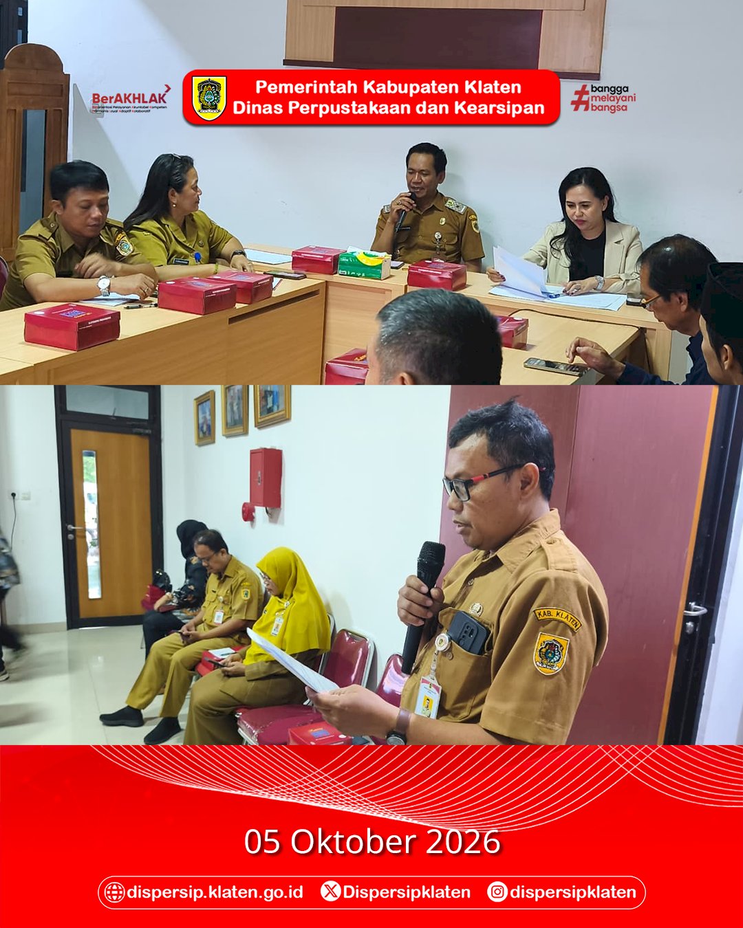 Komisi C DPRD Kota Magelang Kunjungi Dispersip Klaten, Pelajari Inovasi Peningkatan Minat Baca