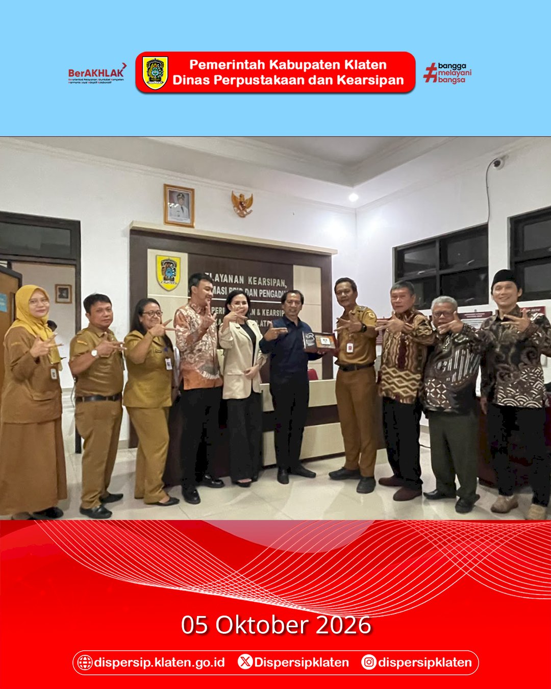 Komisi C DPRD Kota Magelang Kunjungi Dispersip Klaten, Pelajari Inovasi Peningkatan Minat Baca