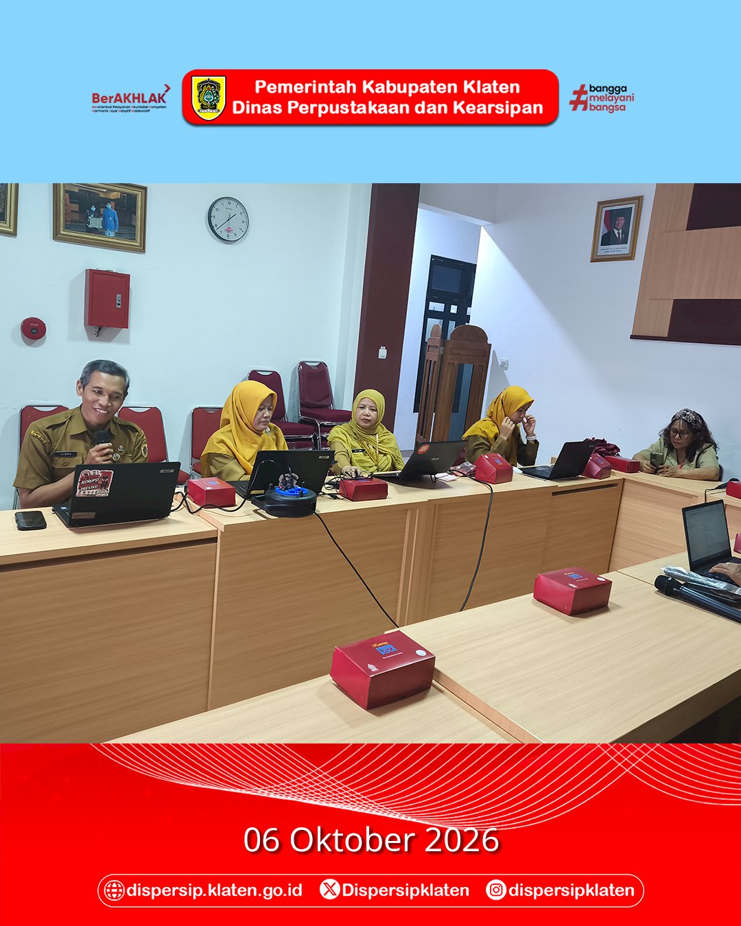 Kunjungan Inspektorat Daerah Kabupaten Klaten terkait Tindak Lanjut LHE SAKIP dan PKO
